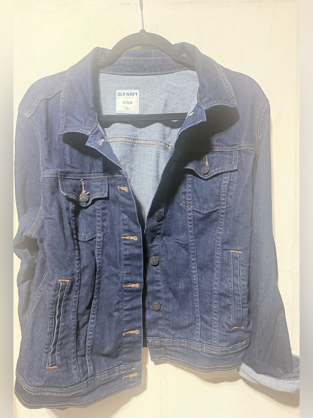 Old Navy Dark Indigo Denim Jean Jacket